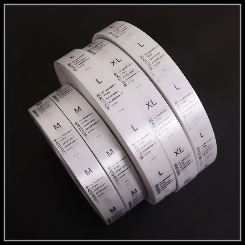 Custom Personalized Name Garment Labels Fabric Printing Logo Brand Clothing Garment Label