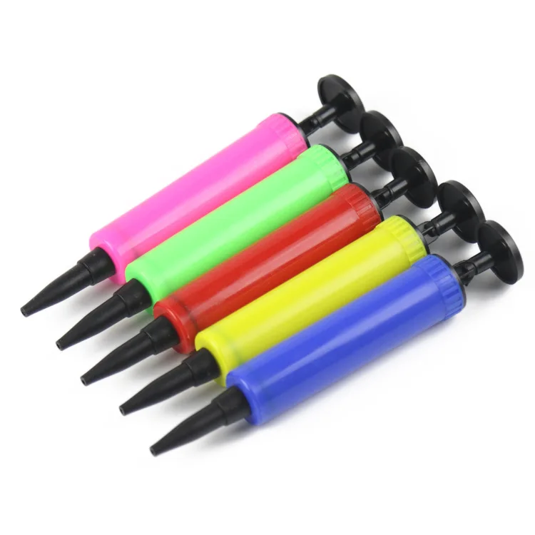 Mini manual hand push balloon pump portable plastic inflatable tube hand push pump new material production