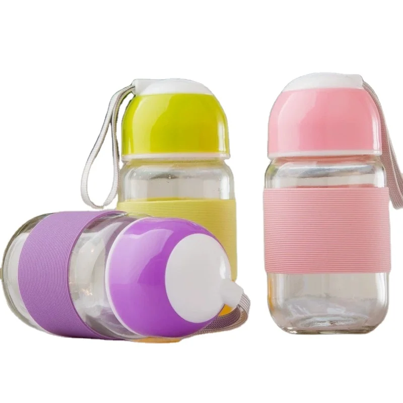 
Wholesale Custom LOGO Wide Mouth Glass Water Bottle With Tea Infuser 