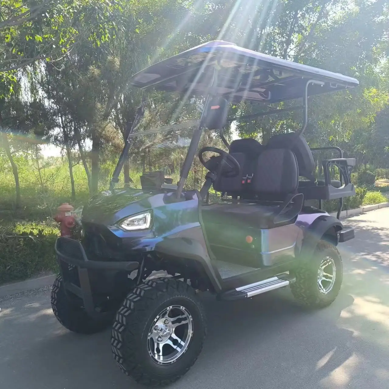 Free Shipping Lifted 4 Passenger Golf Car Brand New 4 Wheel Electric Club Car Golf Cart For Sale