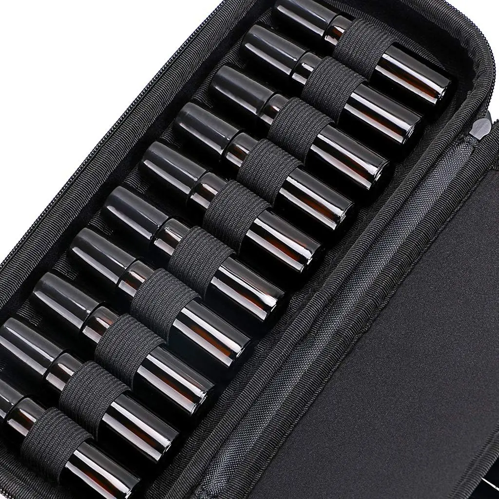 New Style EVA Essential Oils Carrying Case Organizer For 20 Bottles 5ml 10ml Standard And Rollers Bottles