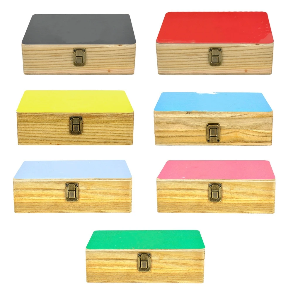 
New Style Wholesale Storage Box with lid smoke tool Large wooden High quality Container with scale Custom logo 