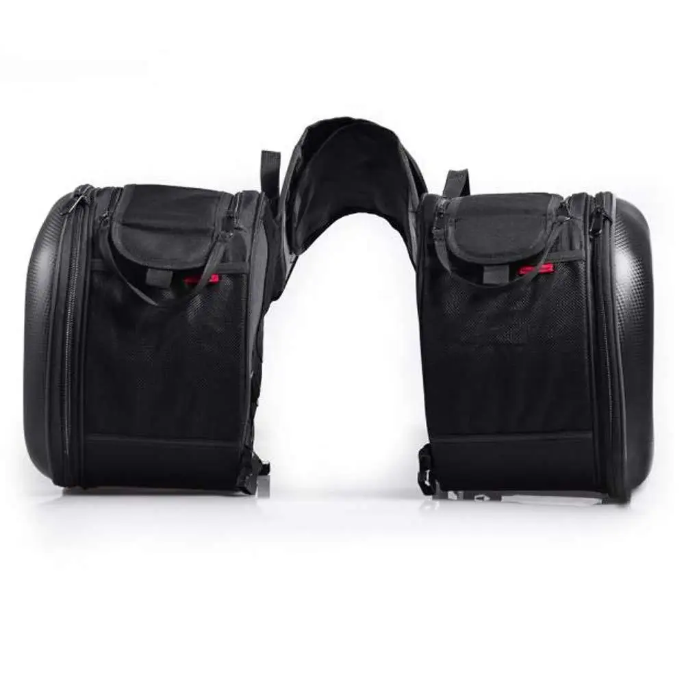  Leather Bike Motorbike Saddle Bag portable tank