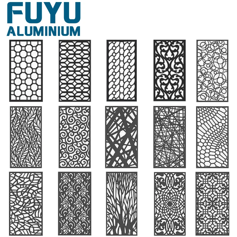 Garden Cutting Laser Cut Iron Wooden Wall Wood Privacy Fencing Panel Metal Aluminum Garden Border Fence