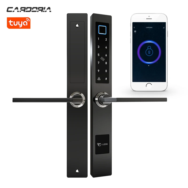 Smart Access Control Keyless Electronic Key Code Door Locks With APP And Code For Aluminum Frame Sliding Door