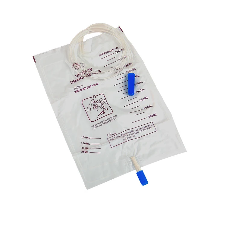 Manufacturer sales medical urine bag disposable standard 2000ml urine collection bags female for hospital