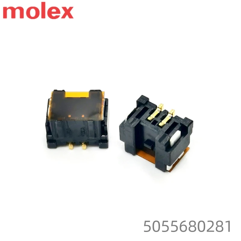Genuine 1.25mm SMD Molex Connector 5055680281 Wire to Board 2 Pin Male PCB Surface Mount Black Header for Sale
