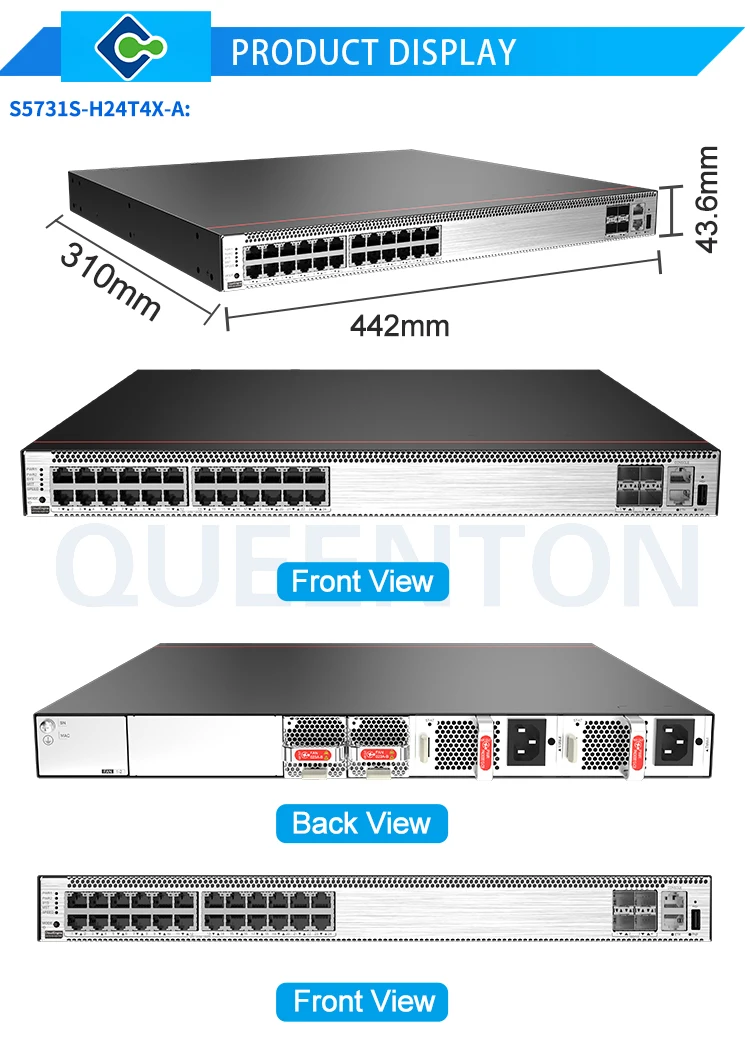 Original s5731-h24t4xc-a CloudEngine S5731-H series switches 24 port 4 10G SFP+ gigabit access switch an AV power