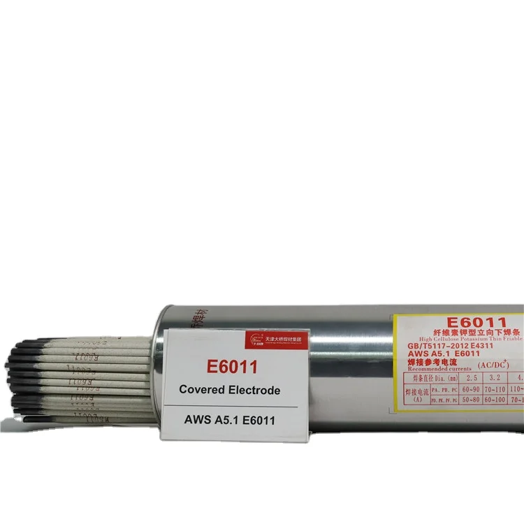 high quality factory price electrode E6011 vertical down welding cellulose type welding rods e6011 for pipeline