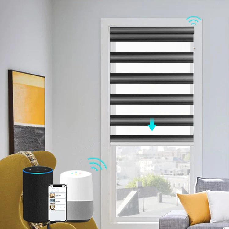 Zebra Shades Electric Blackout Zebra Blinds Living Room Zebra Curtain