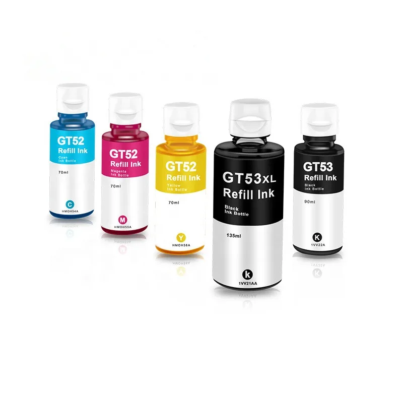 New Tinta GT53XL printing ink GT52 refill ink  use for HP printer ink tank 310/410/319/419/318/418/5820/5810