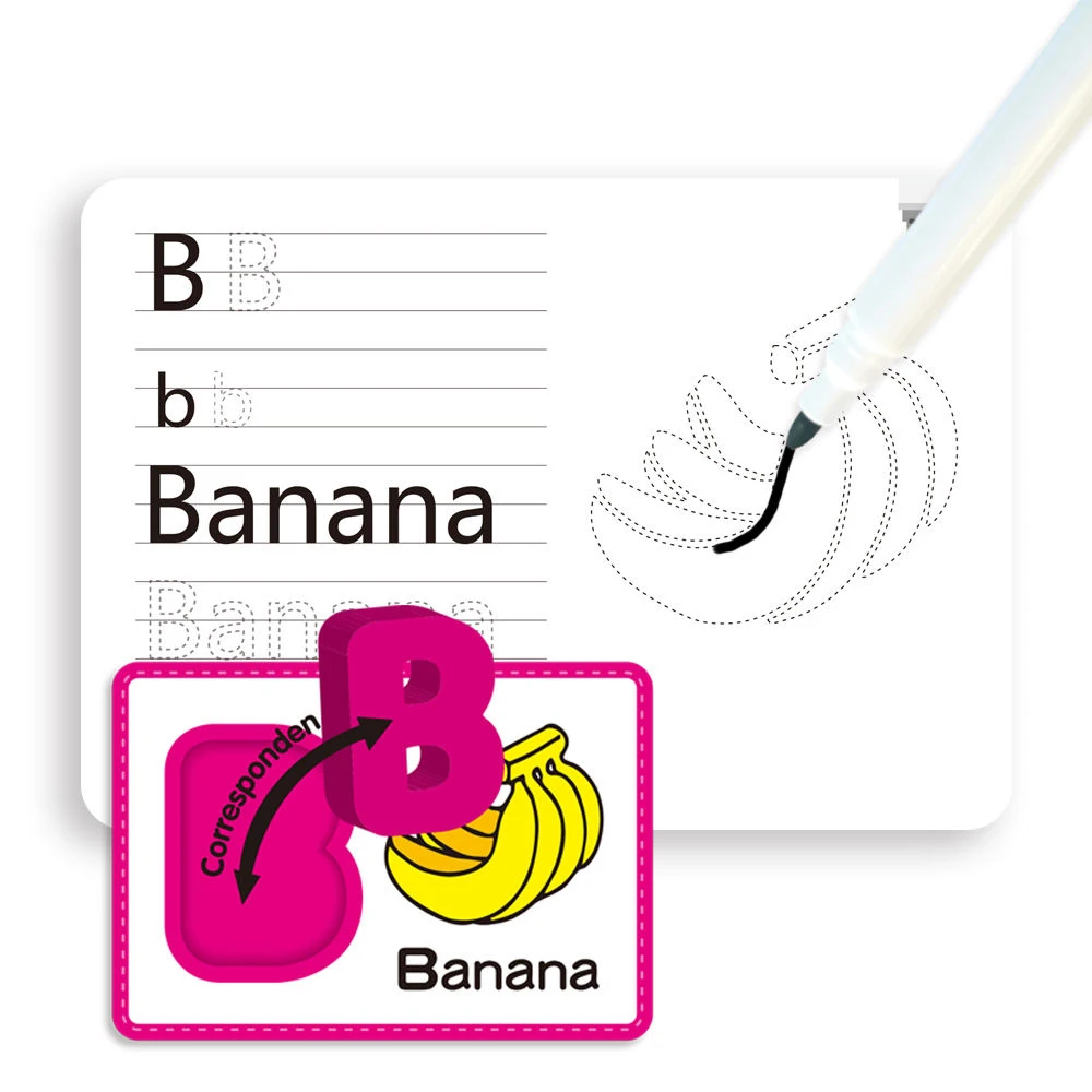 IN STOCK English Letters Toys Matching toy Preschool words Spelling Game Wooden Alphabet Letters Flashcards