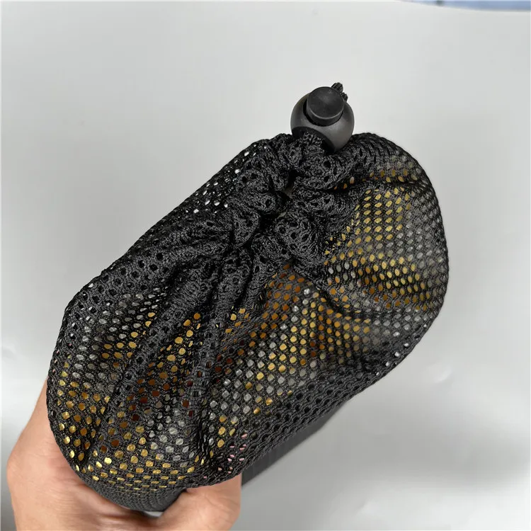 Custom Logo Size Net Storage Beach Sand Proof Mat Packaging Small Pouch Bag Drawstring Bag Mesh Drawstring Pouch for Beach Mat