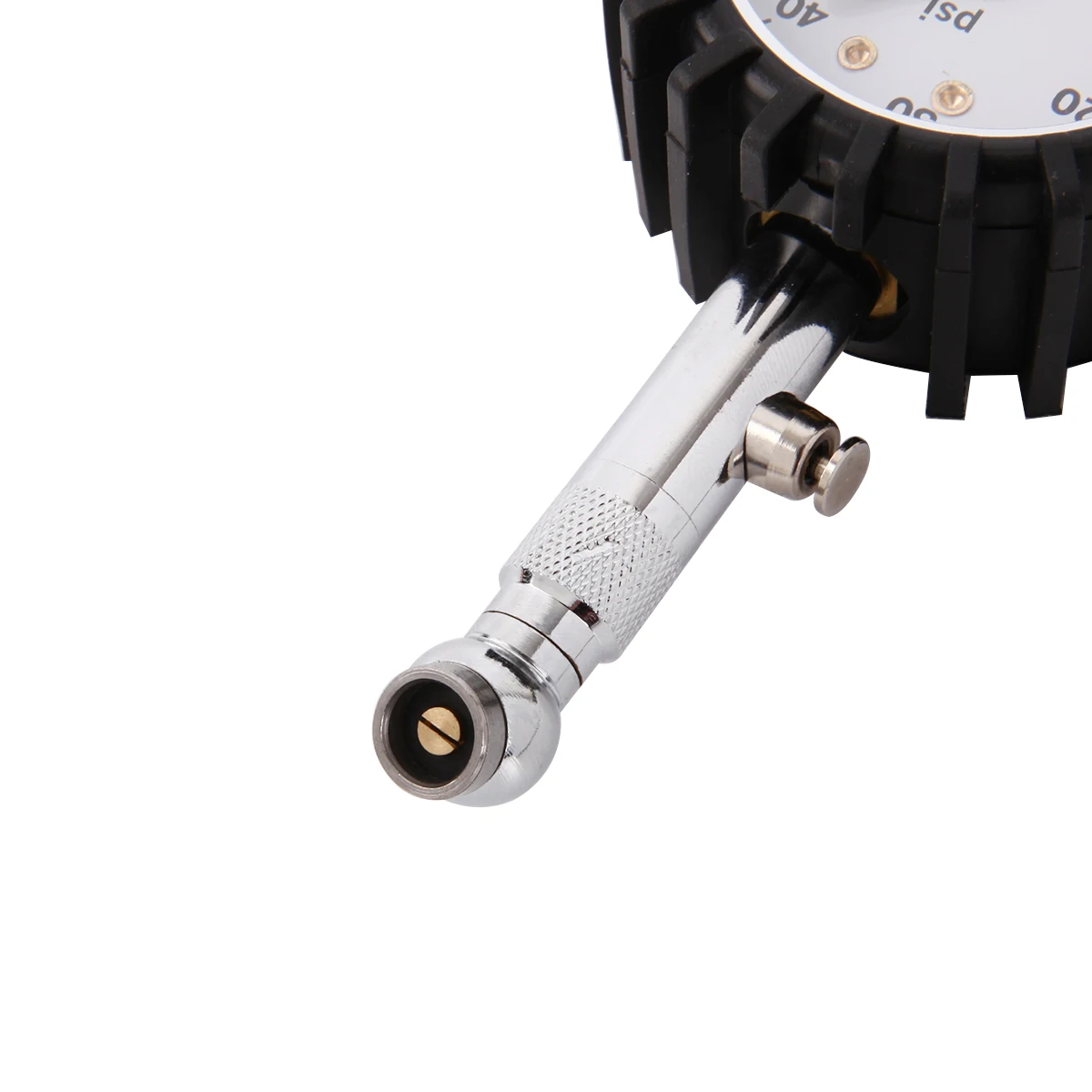 Heavy Duty Analog Tire Pressure Check Gauge with 360 Degree Swivel Air Chuck