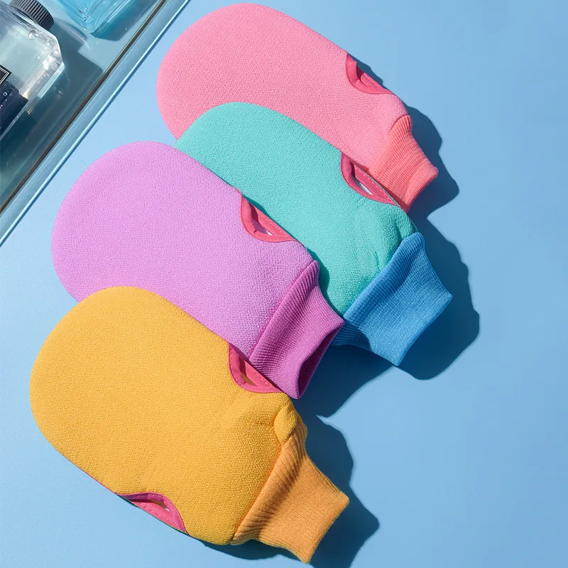 100% natural viscose exfoliating gloves moroccan silicon exfoliating glove honeycomb exfoliating gloves designs