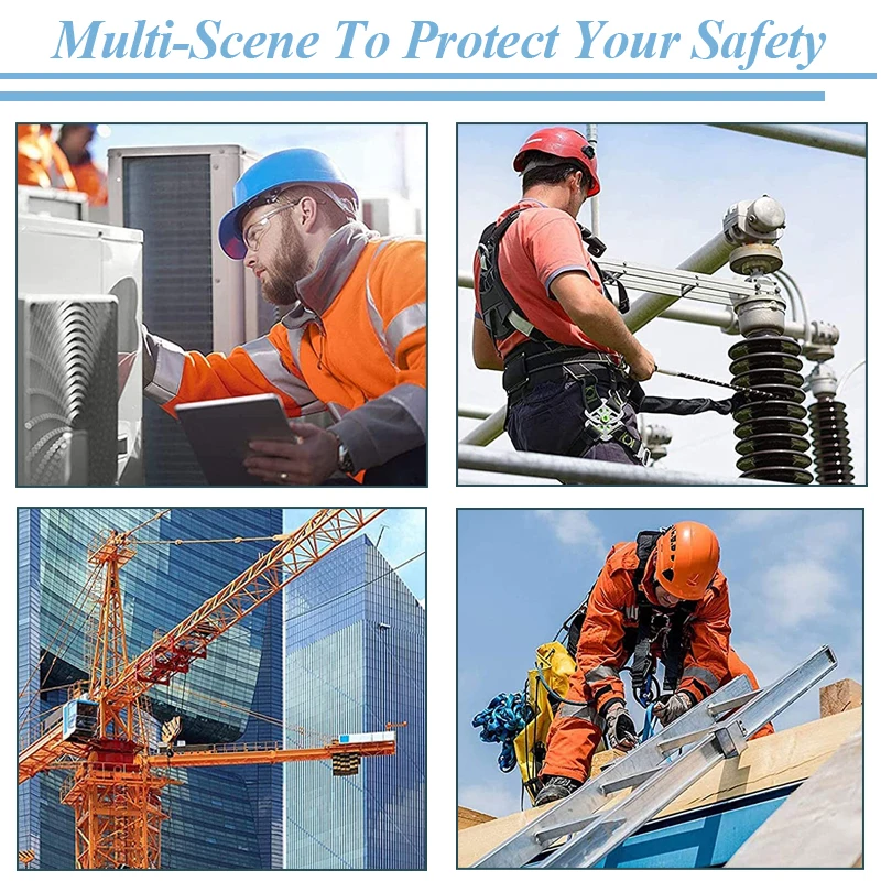 Steel Wire Rope Self Retracting Lifeline Shock Absorbing Lanyard Portable Worker Retractable Lanyard Fall Arrester