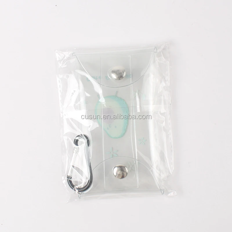 2024 Promotional Creative Cute Transparent PVC Coin Purse Student portable coin purse