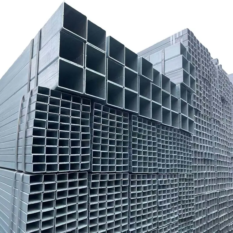 Galvanized Square Tubing With Holes Galvanized Steel Bo x Section Galvanized Steel Perforated Square Tube