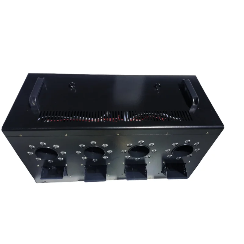 New bubble fog machine 1500w 4 heads RGBW 4 in 1 Led stage effect machine DMX with remote control