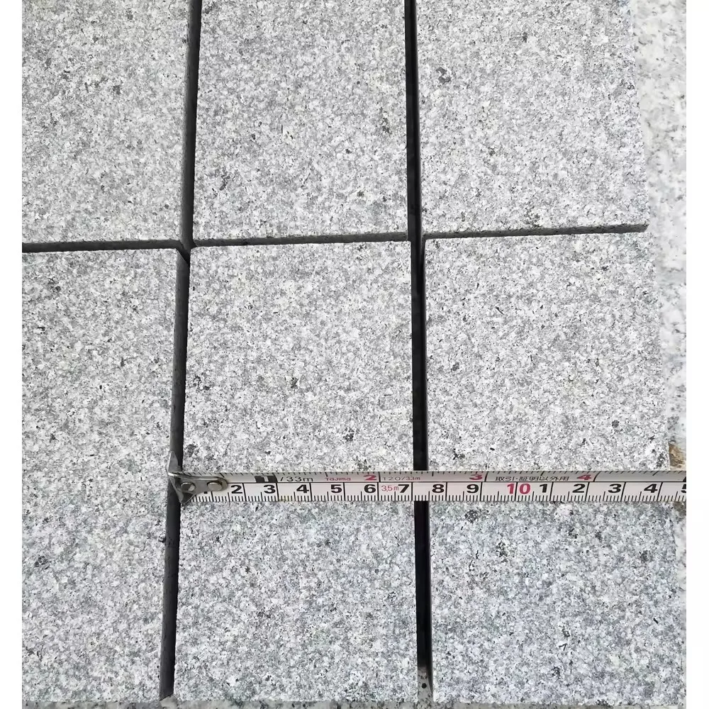 2024 Cheap G654 Flamed Tumble Brick Driveway Pavers Driveway Paving Stone Granite Cobblestone Driveway Pavers Mesh