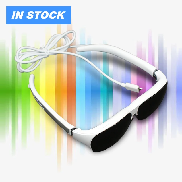 
2021 New OEM AR Smart Glasses VR 1080p HD For Switch IOS Android Portable Persanal Cinema With Stereo Microphone Valueable 