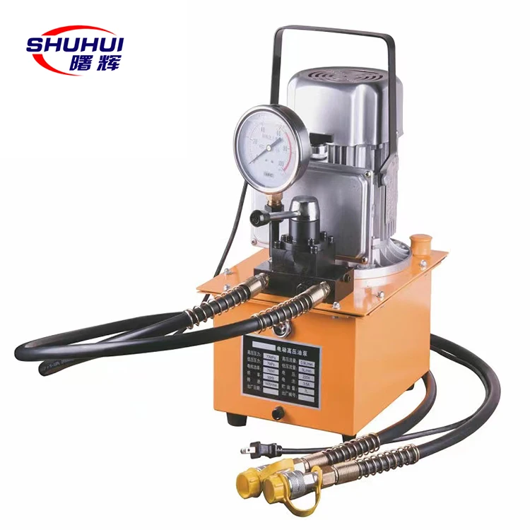 Single/Double Acting Hydraulic Cylinder Electric Oil Pump With Solenoid Valve Remote Control