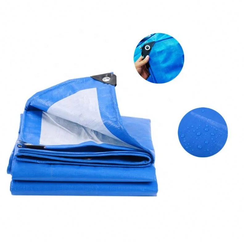 Polyethylene Coated HDPE Woven Fabric Anti-Corrosion Practical PE Tarpaulin