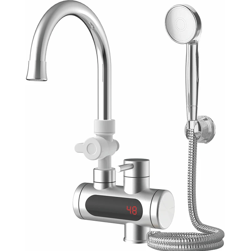 BthroomHeater Cold Heating Faucet Tankless Instantaneous Water Heater Electric Kitchen Water Heater Tap Instant Hot Water Faucet