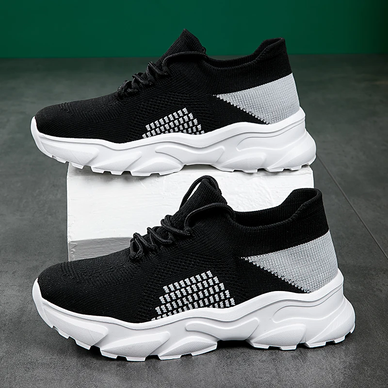 Новые летающие носки супер дышащая женская обувь на шнуровке