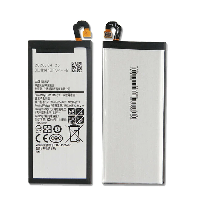 Цифровое зарядное Galaxy A5 A520 3000 мА/ч, EB-BA520ABE для Samsung оригинальный аккумулятор