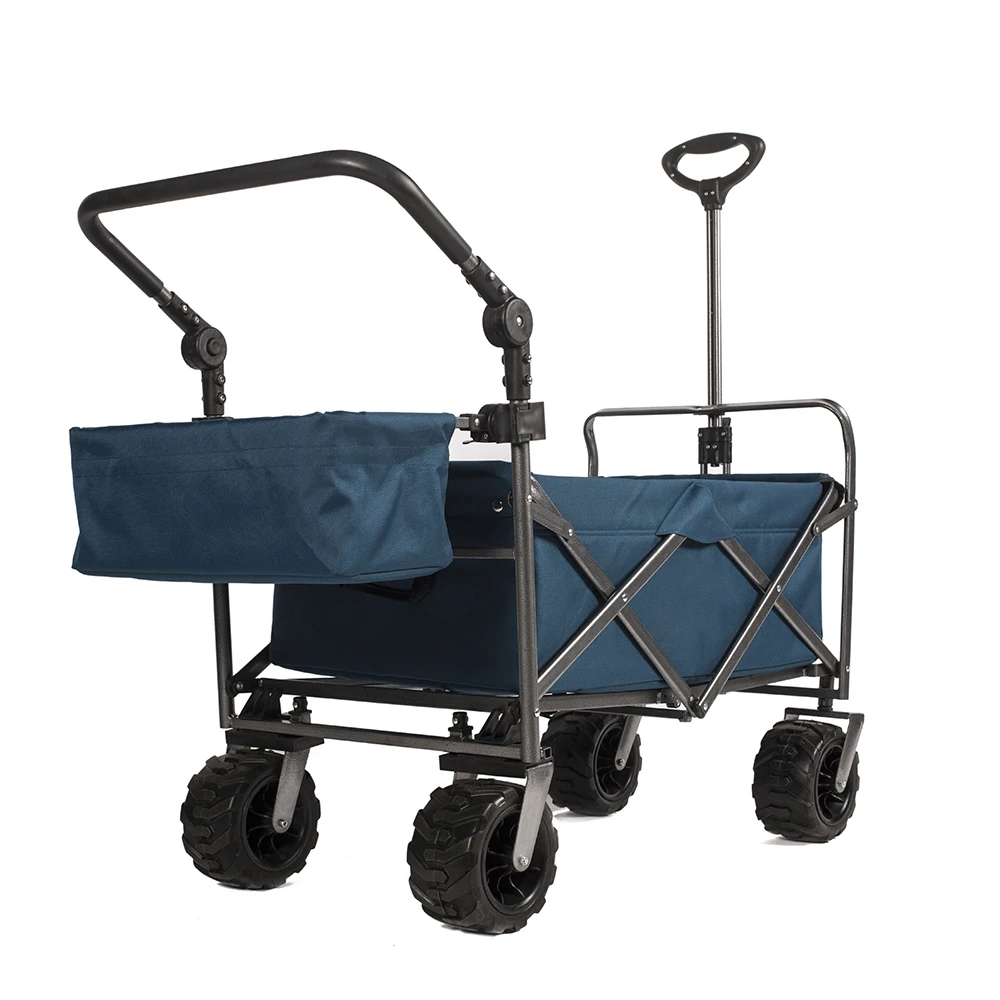 Material Aluminum Alloy Roll Container Polyester Beach Folding Wagon Cart