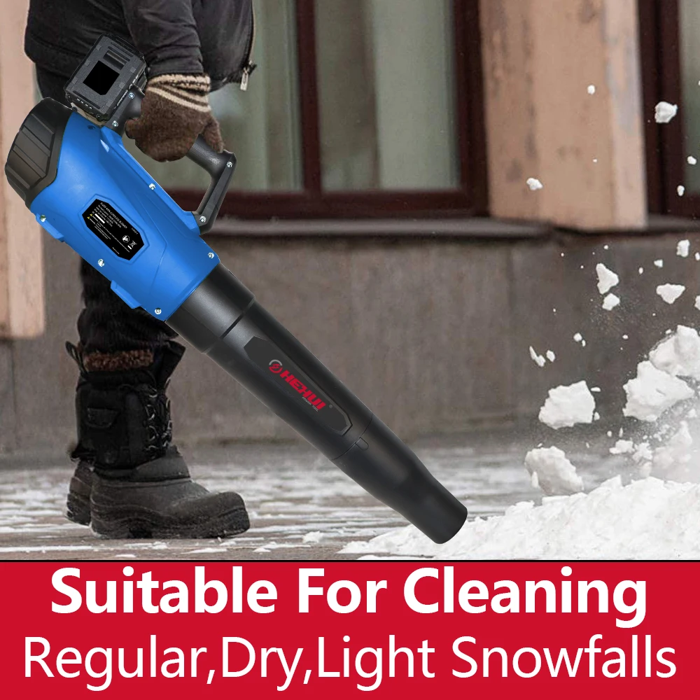 Hehui 20V Portable Battery Cordless Blower High Speed Leaf Vacuum Cleaner Fan Dust Snow Garden Car Air Handheld Blower