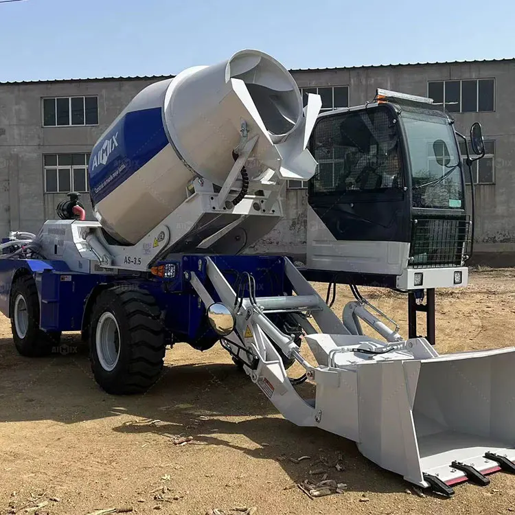 Aimix 3.5 Cubic 4 Cubic Per Batch Auto Self Loading Concrete Mixer Trucks Machine In Mexico