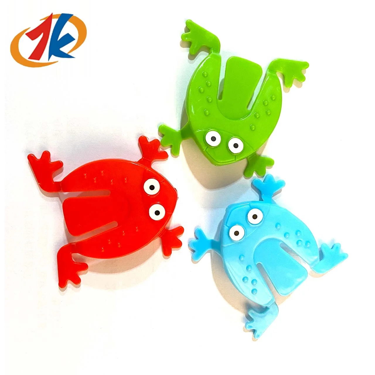 Jump N leap frog toy bouncing jumping plastic frogs 2024 trend animal toy for children toddles plastic toys finger pressing