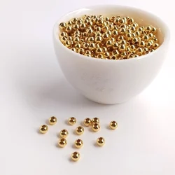 Factory Direct 2-6mm Diy Bracelet Accessories Jewelry Gold Filled Stopper Spacer Beads