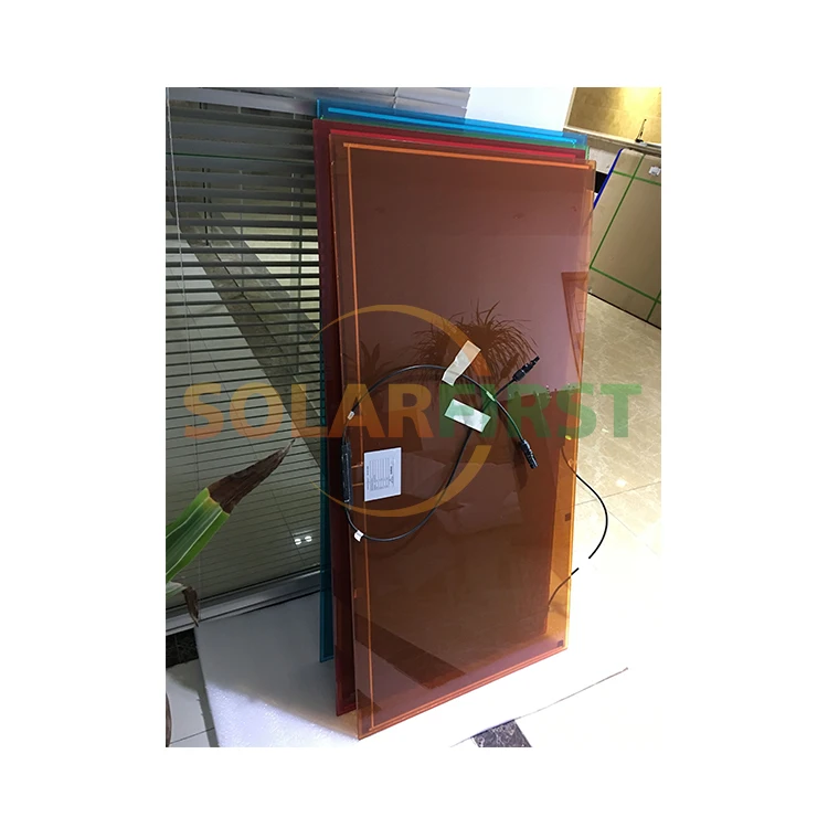 Bipv Blue Black White Cigs 46W 69W 72W 94W 130W 200 Watt Thin Film Solar Panel