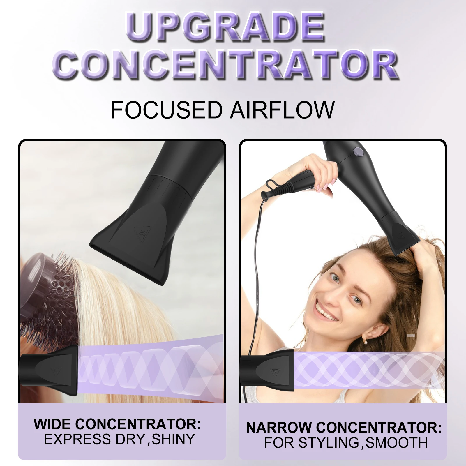 Professional Hair Dryer 2700W AC Motor Powerful Constant Temperature Hair Styler Blow Dryer