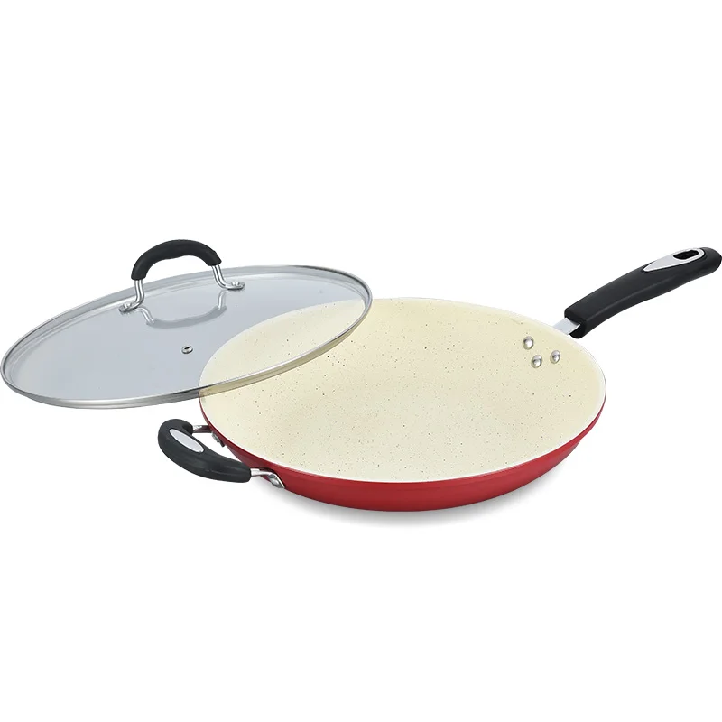 Multi Color Non Stick Frying Pan Cookware Set Cooking Food For Multiple People