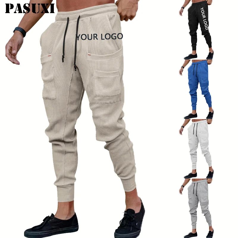 PASUXI 2024 Male Slim Fit Spring Cargo Pants Men Trousers New Classic Streetwear Casual Men Harem Jogging Pants