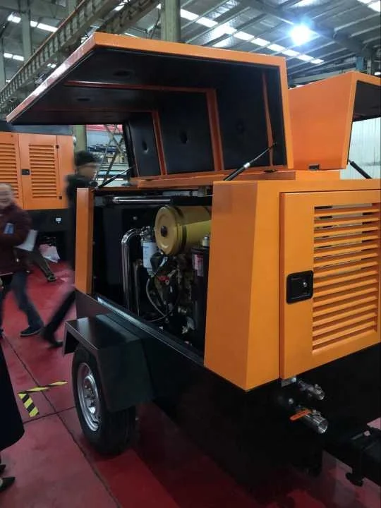 KSCY-330/8 KAISHAN low price diesel portable screw air compressor for hot sale