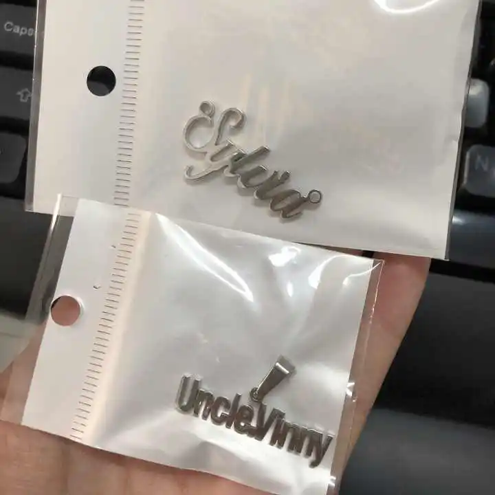 UWIN Trendy Necklace With Name Custom Name Plate Personalized 18K Gold PVD Plated Custom Stainless Steel Name Necklace Jewelry