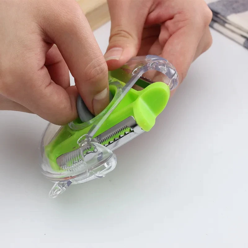 Kitchen 3 in 1 Multi-purpose Rotary Peeler Stainless Steel Potato Peeler Slicer Grater Fruit Peeler Vegetable Shredder