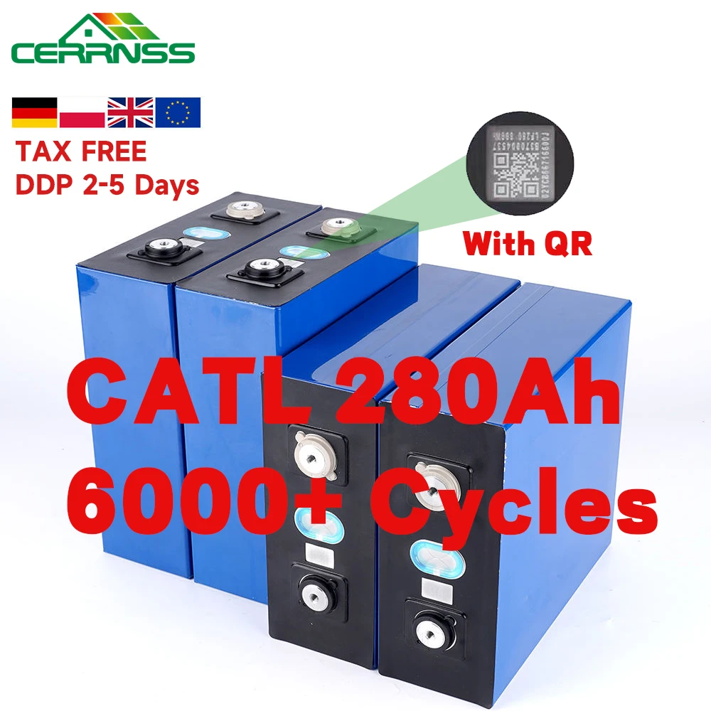 CERRNSS 6000+ Cycle Akku LF280K CATL Lishen Lithium ion Prismatic Battery 100ah 200ah 228ah 280ah 310ah 320ah 3.2V Lifepo4 Cell