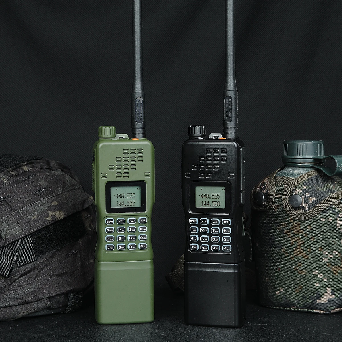 Baofeng AR-152 15W Powerful Walkie Talkie Green Tactical Game Radio UHF/VHF MBITR Tactical AN /PRC-152 2-Way Radio
