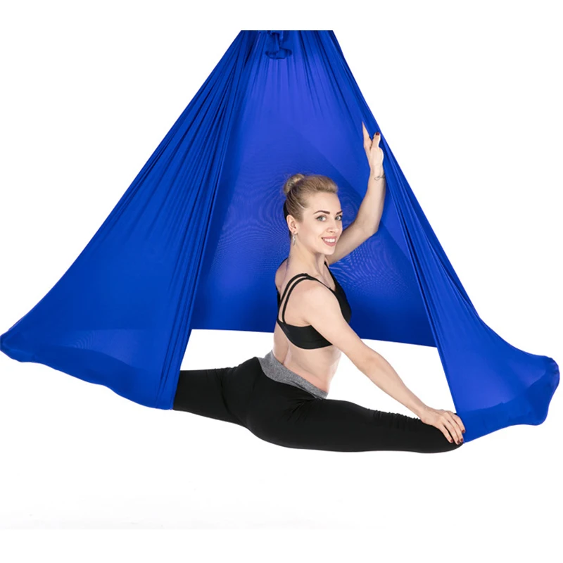 High Quality Home 5m Gradient Color Aerial Yoga Hammock Set Anti-gravity Aerial Yoga Swing Set