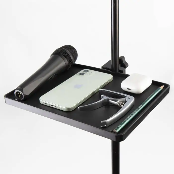 Microphone stand tray sound card tray clamp-style stand tray used for live streaming karaoke