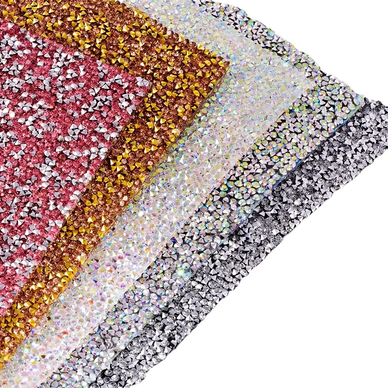 Silver Glitter Stones Self-Adhesive Resin DIY Fingernail Mobile Phone Clothing Decorations Mixed Size Clear Rhinestones Nail