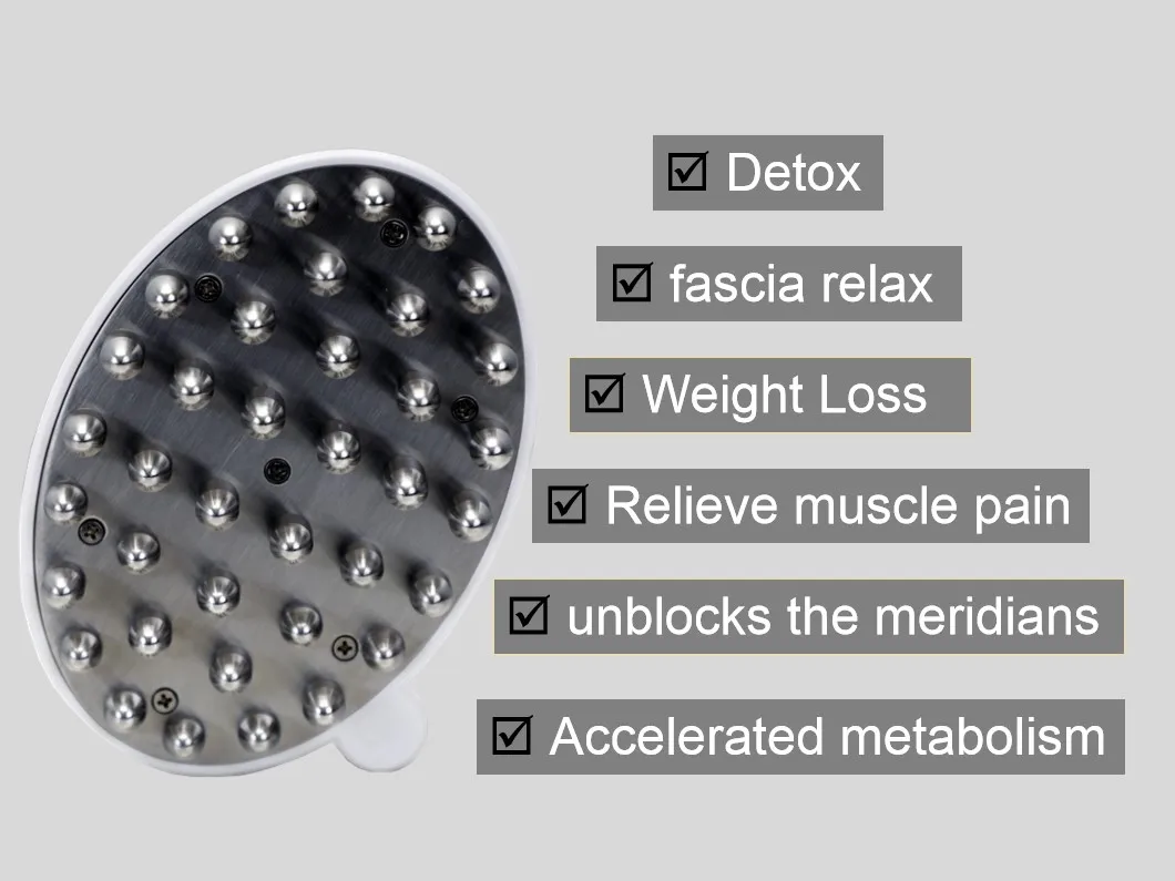 2024 Stainless Steel Body Gua Sha Heating Therapy Instrument Muscles Rolling Percussive Muscle Roller Massager device