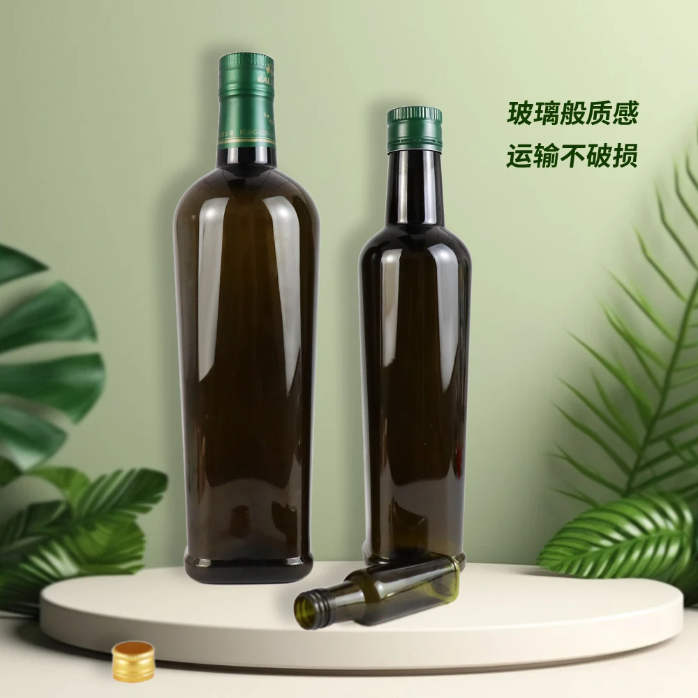 Оптовая продажа пластиковая упаковка ПЭТ масло бутылка в разных цветах для приготовления масел