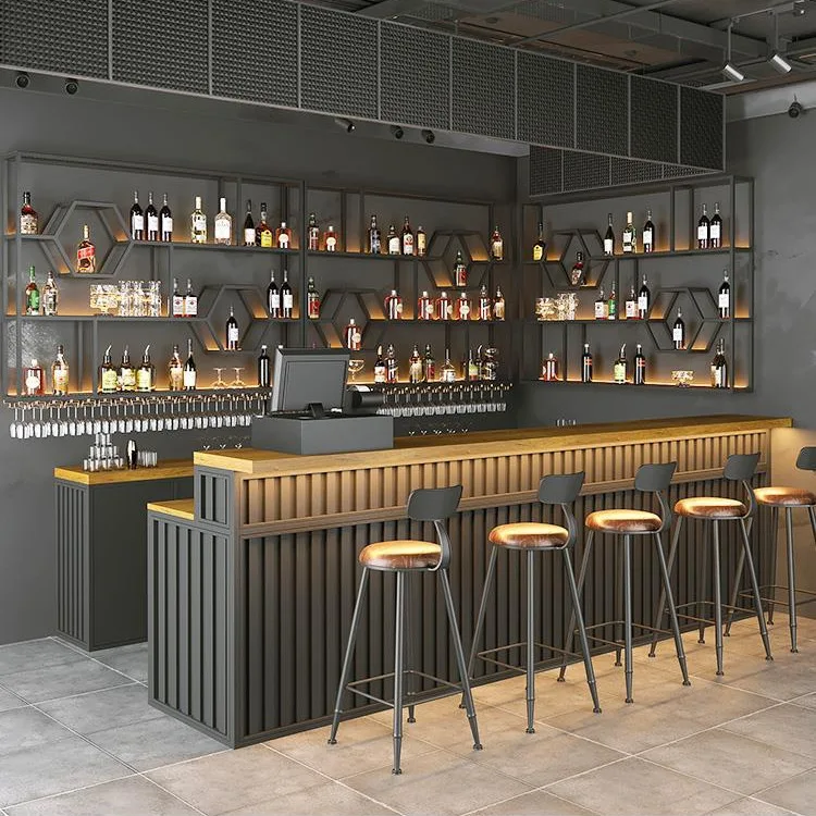 modern portable stainless steel bar table and chairs for restaurant and bars